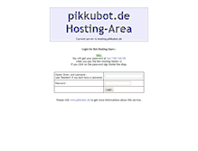 Tablet Screenshot of hosting.pikkubot.de